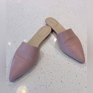 Everlane Leather Mules Pink